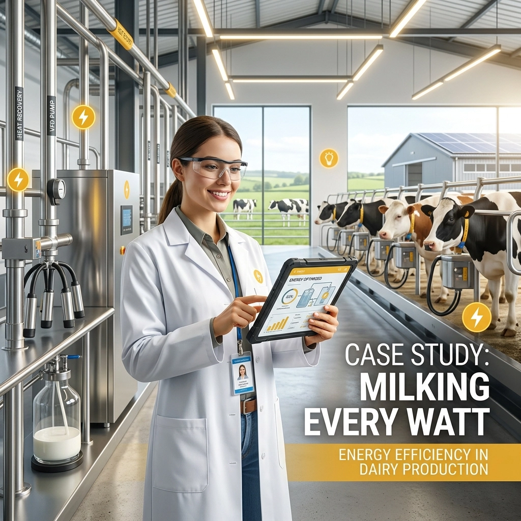 Case Study: Milking Every Watt: Energy Efficiency in Dairy Production